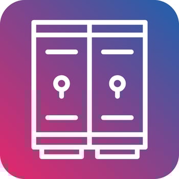 Lockers Icon Style vector