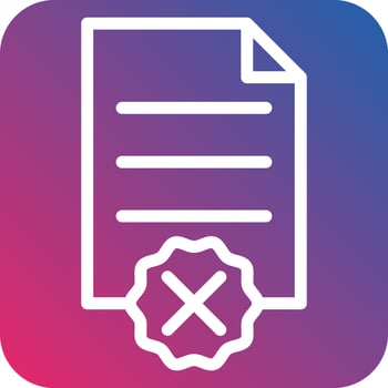 Rejected Icon Style vector