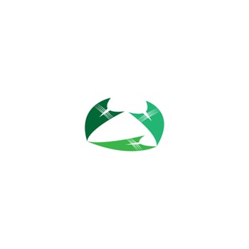 green leaf icon image illustration vector design natural