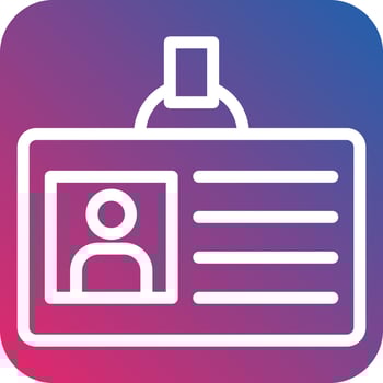 Id Card Icon Style vector