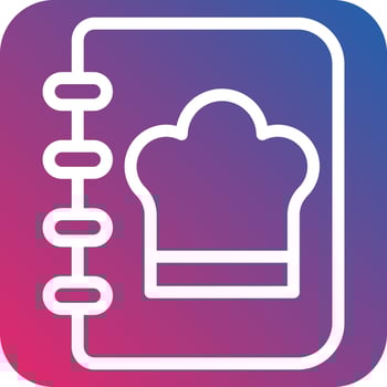 Cookbook Icon Style vector