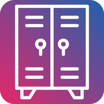 Lockers Icon Style vector