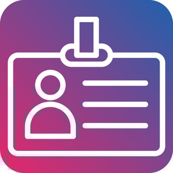 Id Card Icon Style vector
