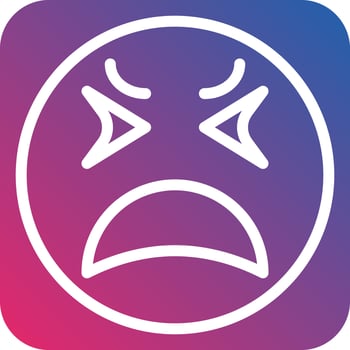 Upset Icon Style vector