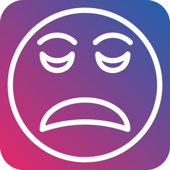 Disappointed Icon Style vector