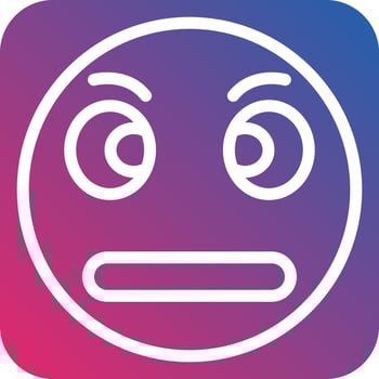 Rolling Eyes Icon Style vector