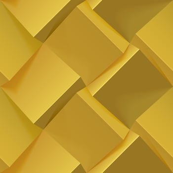 Abstract golden 3d geometric background. Seamless pattern for cover design, book design, poster, flyer, website backgrounds or advertising. Vector realistic illustration.