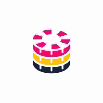 casino coin stack design vector