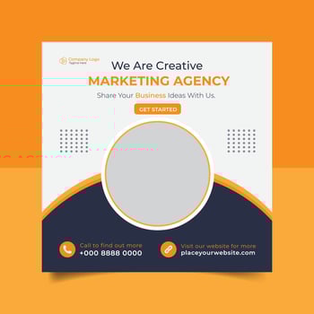 digital marketing expert social media post design template. digital marketing agency, social media post, web banner design. web ads design Template vector