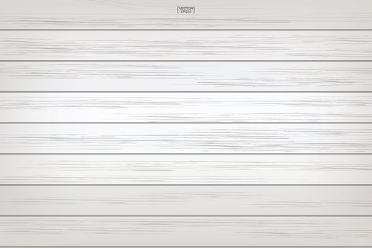 White wood pattern and texture for background. Vector. vector