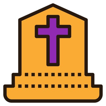 grave clip art icon vector