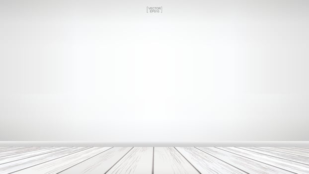Empty wooden room space background. Interior abstract background for design and decoration. Vector. vector