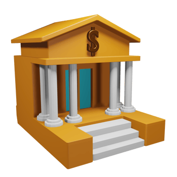 Bank 3D Yellow Icon, Suitable to be used as an additional element in your design use png