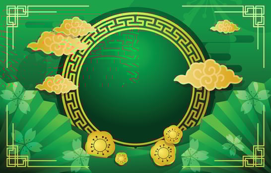 Jade Green Chinese New Year vector