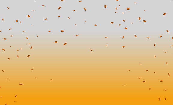 party background with confetti place for yours text at the center Anniversary celebration greeting illustration in flat simple cartoon style with fun explosion vector