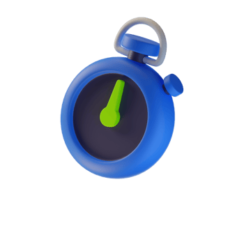 Alarm clock icon simple 3d render illustration png