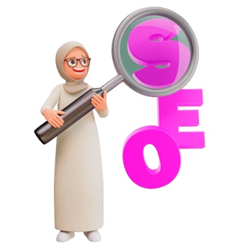 Seo analytics concept 3d illustration png