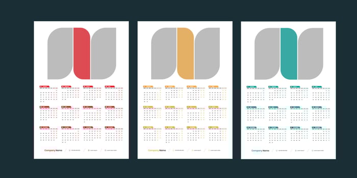 Wall Calendar 2023 vector