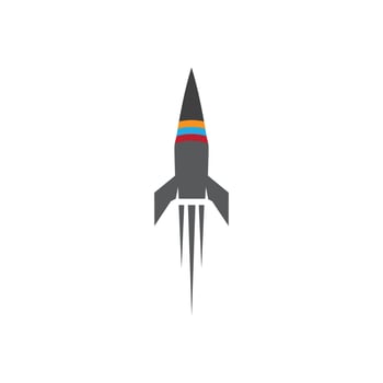 Rocket design Template vector icon