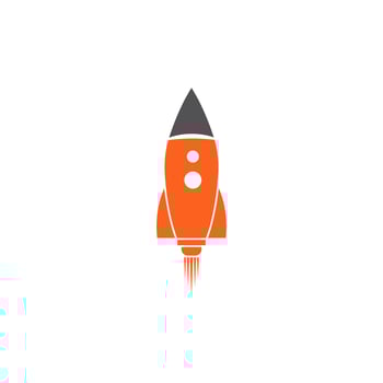 Rocket design Template vector icon