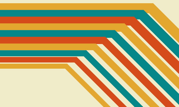 Vintage 70's, 60's, 50's, 40's Color Set Background good for aesthetic banner poster wallpaper vector