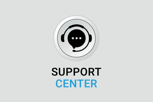 Customer support centre and live chat background design. vector