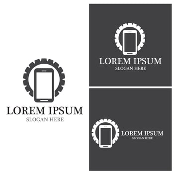Smart phone gadget logo vector template