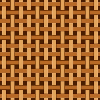 Seamless geometric woven pattern. Beige and brown colors. For plaid, tablecloths, clothes, shirts, dresses, paper, bedding, blankets and other textile products. vector