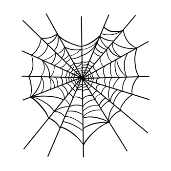 Black Heart Spider Web png