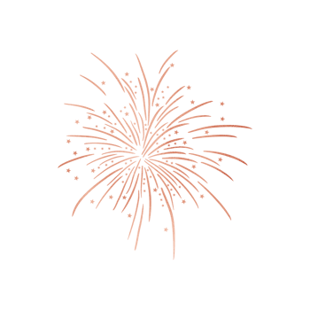 Copper Metallic Star Firework png