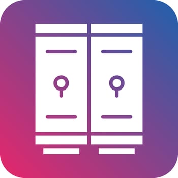 Lockers Icon Style vector