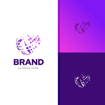 Globe number one creative agency logo design template vector with color harmony combination