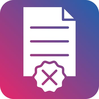 Rejected Icon Style vector