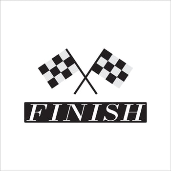 finish writing vector design and finish flag
