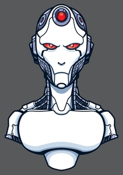 Artificial Intelligence Evil vector