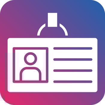 Id Card Icon Style vector