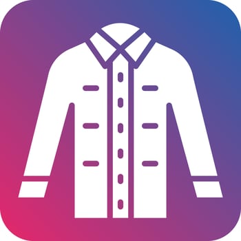 Dress Shirt Icon Style vector