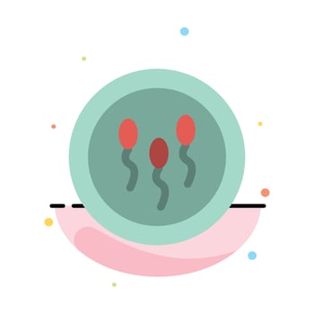 Biochemistry Biology Chemistry Laboratory Process Abstract Flat Color Icon Template vector