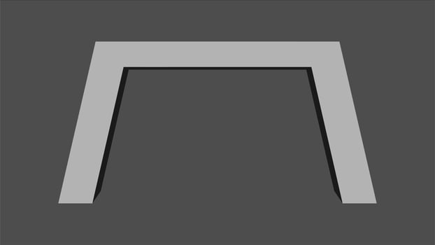Event Entry Arch Poly vector