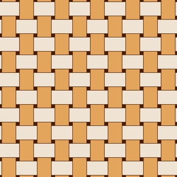 Seamless geometric woven pattern. Beige and brown colors. For plaid, tablecloths, clothes, shirts, dresses, paper, bedding, blankets and other textile products. vector
