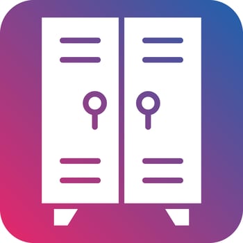 Lockers Icon Style vector