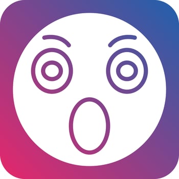Surprised Icon Style vector
