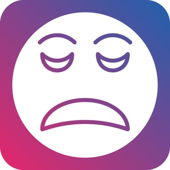 Disappointed Icon Style vector