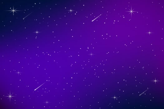 Colorful outer space galaxy background with stars. Astrology star universe. Sparkling stars of nebula. Futuristic hyperspace universe. Night sky Vector illustration