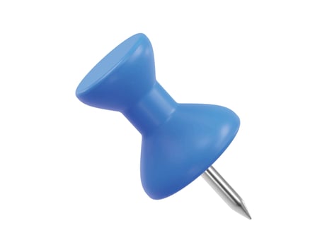 Pin icon 3d render vector