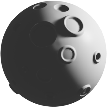 First quarter 3d rendering isometric icon. png