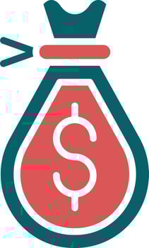 Money Bag Icon Style vector