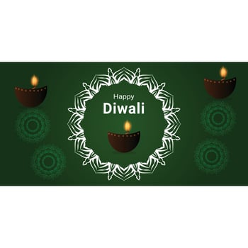 Happy Diwali vector art template design