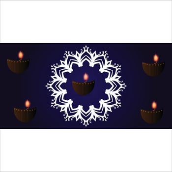 Happy Diwali vector art template design