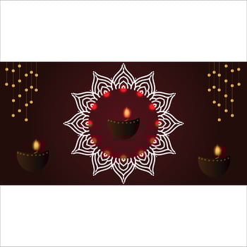 Happy Diwali vector art template design